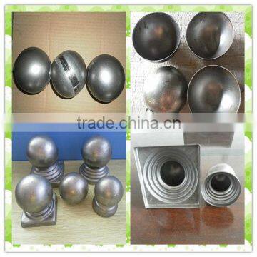 Wrought Iron Galvanized Steel Fence Post Cap photo-5