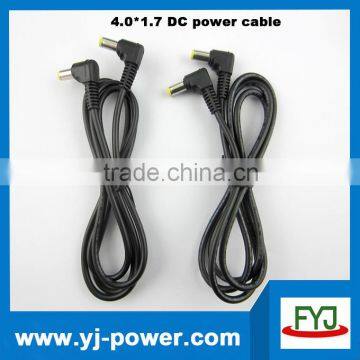 4.0*1.7mm elbow DC power cord Cable male to male, 90 degree elbow DC cable for power product