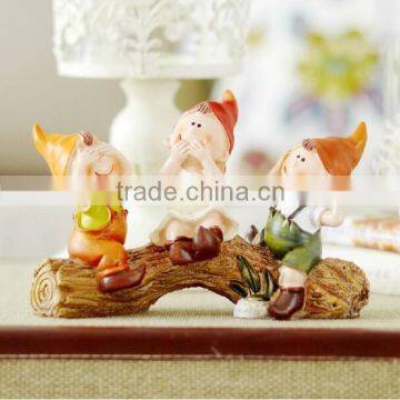 Rural resin wedding gift outseam doll household handicraft