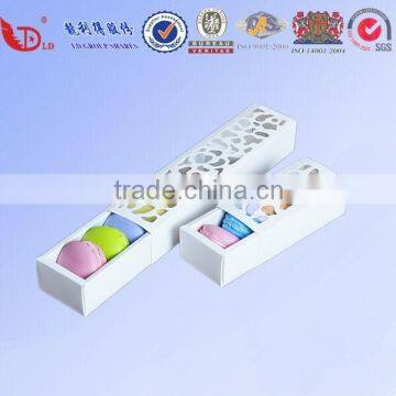 4/8 Macaron Cake Box, White Hollow Out Macaron Box,cracker Box