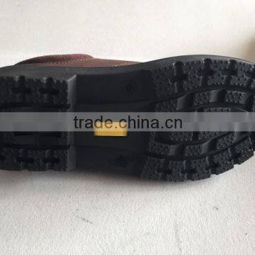 Suede Leather Safety Shoe, PU Injection Outsole, Good Price Safety Shoe, HW-2022 photo-4