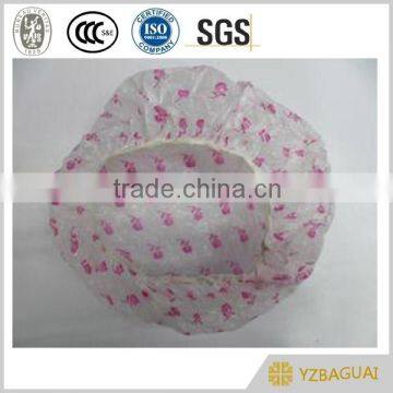 plastic shower cap with printed dot