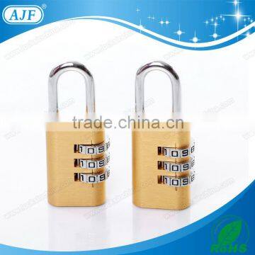AJF 2015 New Arrival High Quality 3 Dials Aluminium Material High Class Lock, Combination Padlock