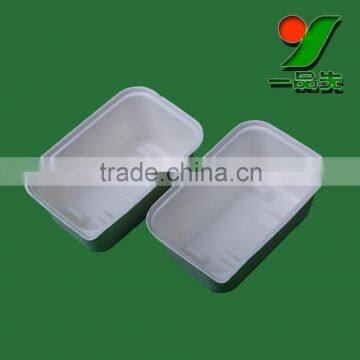 Customized White Bagasse Pulp Packaging Boxes / Biodegradable Fiber Molded Black Box Packaging photo-5