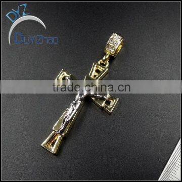 hip hop mens pendants, hip hop 18k gold cross pendants