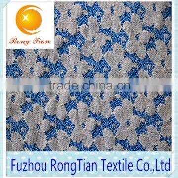 100 polyester pastoral wind printing lace fabric for demitoilet