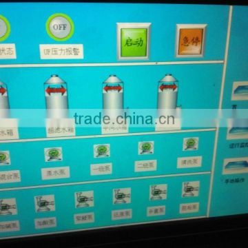 Pure water treatment system PLC Touch screen control/Manufacturing industry water treatment system/ 2000L/H RO plant