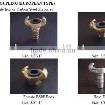 European type air hose coupling