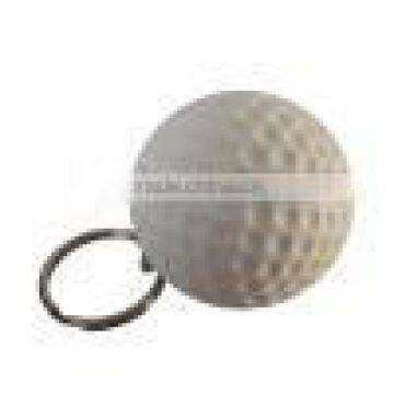 low price Polyurethane PU foam golf ball keychain