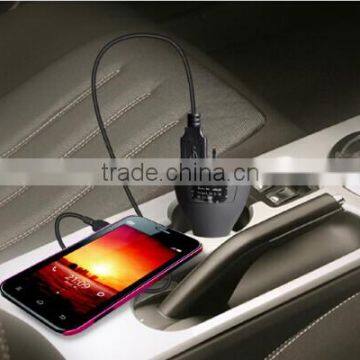 Alibaba wholesaler support dual USB car charger 5V 2.1A in-car simultaneous charing for phone