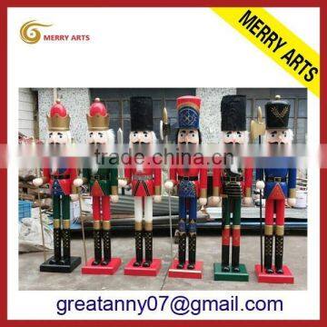 Best Price wooden oversize nutcracker,6ft nutcracker,lift size wooden nutcracker