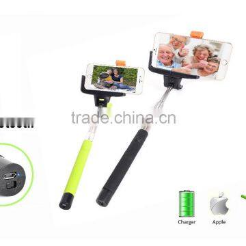 2015 Best Selling bluetooth selfie stick with CE/RoHS/Reach/BQB certificated monopod selfie stick(HC-108B)