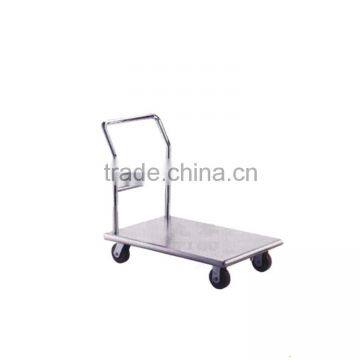 stainless steel flat trolley cart with wheels