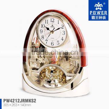 glass desk clock sweet style ,office clocks for sale plastic desk clock quartz table clock