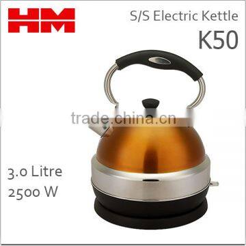 Stainless Steel Large Electric Kettle K50 Orange