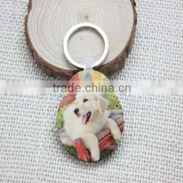 2015 hot selling blank sublimation keychain, wooden keychain