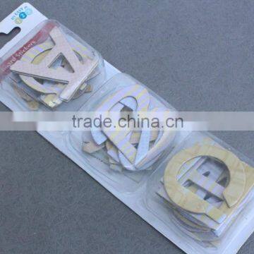 2015 Hot Selling 3D Letters Glitter Chipboard Stickers