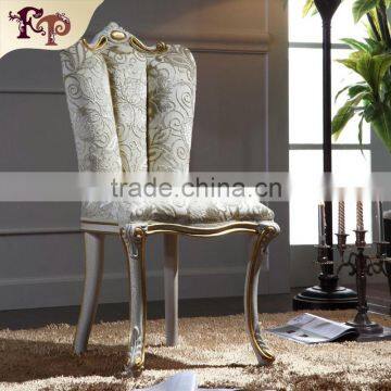 French vintage living room furniture high back chairs white throne chair