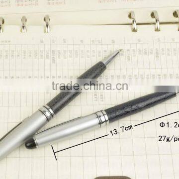 China factory Metal Pu leather ball point Pen