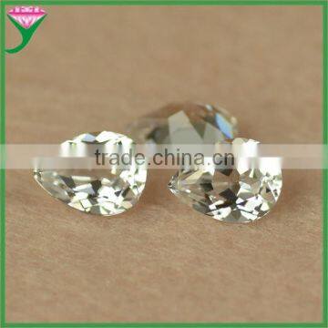 pear cut accessories 12# white corundum rough gemstones for jewelry wholesale china