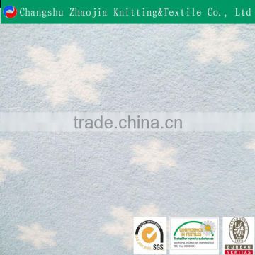 Two-side brushed one-side antipilling custom print polar fleece fabric ZJ047