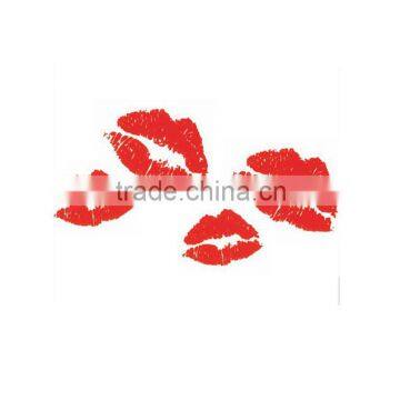 Lips Body Art Tattoo Mouth Custom flash Temporary Tattoo Sticker