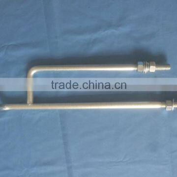 galvanized white zinc L type anchor bolt