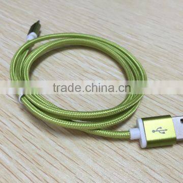 USB 2.0 A Type Male to Micro Usb 2.0 Male Data Charging Cable Green Color photo-2