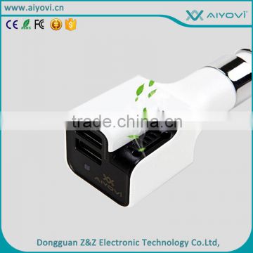 Promotional Custom Logo 2 Dual usb port 2.1A USB Car Charger