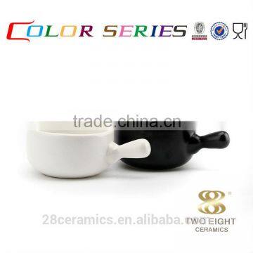 Wholesale eco chinaware, chaozhou ceramic sauce boat for restaurant