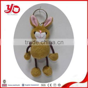 cute plush rabbit keychain, custom keychain rabbit toy