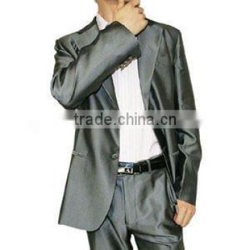 shiny fabric latest design men suit 2012