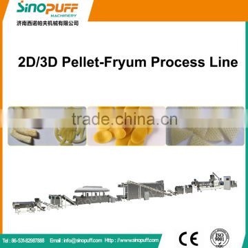 250kg/h wheat 3d snack pellet machine