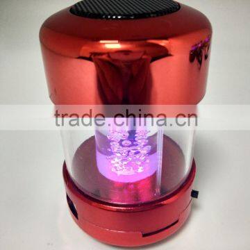 Colorful Led Light Wireless Mini 5V Speaker,support USB Flash Drive,TF Card,FM,line-in