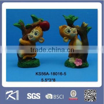 promotional gift mini resin cute animal monkey figurines