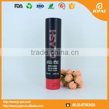 soft plastic cosmetic tube for man body wash/ Plastic tube for care cream