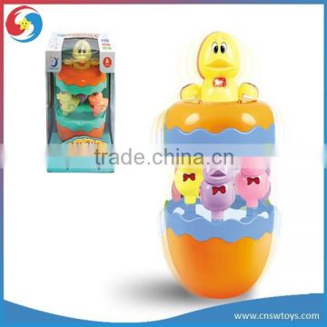 LS3404317 hot selling kids BO musical plastic duck tumbler toy