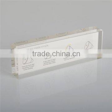 Plexiglass Logo Block, Lucite Block Printing Logo
