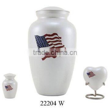 Aluminum American Flag Cremation Urns