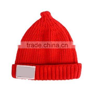 2015 Cotton Unisex High quality plain beanie baby headgear