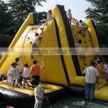 Professional Inflatable Climbing Wall With Safety Ropes For Children