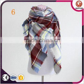 Wholesale Women Scarves Tartan Blanket Blanket Plaid Shawl Scarf photo-4