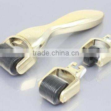Huafu 2016! OEM Factory Wholesale Changeable Needles Kit Gold Derma Roller photo-6