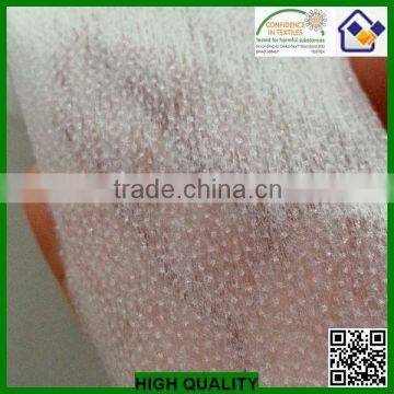 enzyme washing interlining/PA double dot coating nonwoven fusible interfacing for enzyme washing