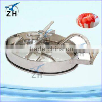 Food grade stainless steel sewer manhole cover and frame