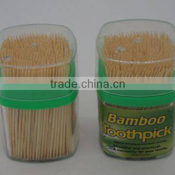 Economical Bamboo dental toothpick with PS box