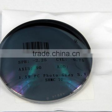 1.59 Polycarbonate photochromic lens