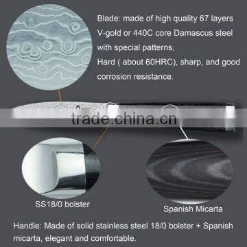 Damascus Blade Fruit Knife damascus steel knife                        
                                                Quality Choice