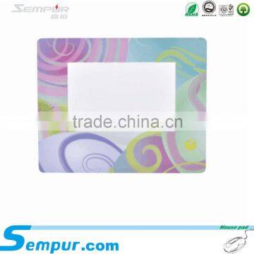 plastic pvc photo frame mouse pad mousepad for advertising