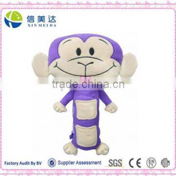 High quality Purple Monkey Car soft Seat Toy